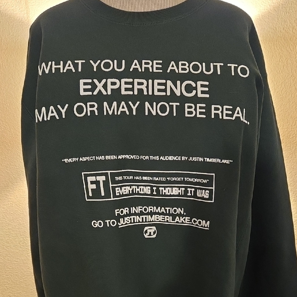 Green Graphic Justin Timberlake Men's Sweat‎ Shirt